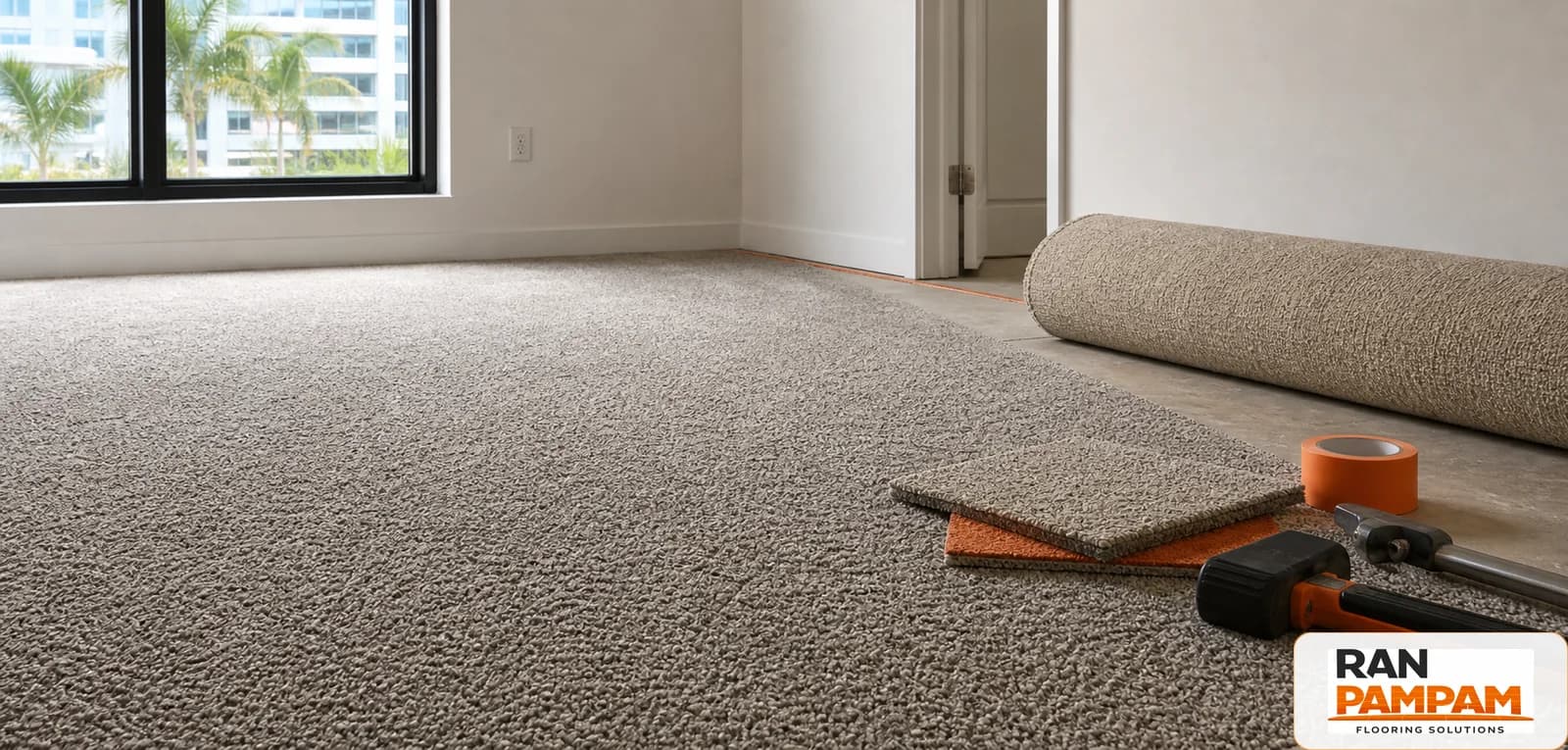Fresh carpet detail for a Miami interior